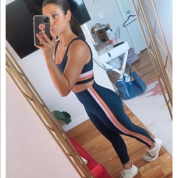 NWT $210 The Upside Matching Workout Set: Jewel Colorblock Leggings + Sports Bra - Picture 13 of 14